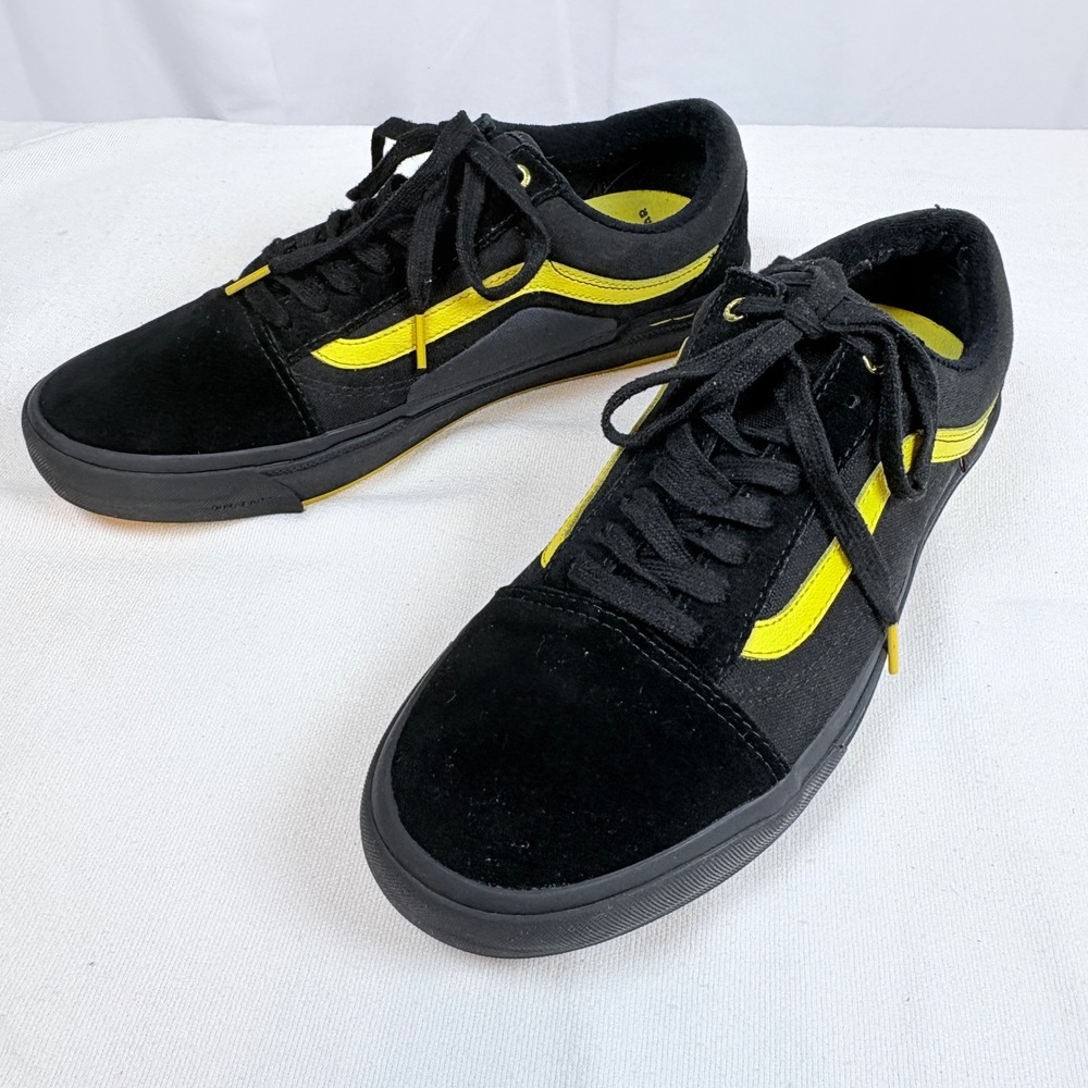 Vans Larry Edgar Men 11.5 Pro Waffle Cup BMX Black Yellow Sneakers Skate Rare